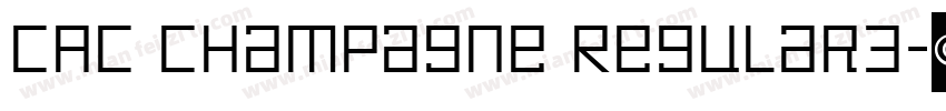 CAC Champagne Regular3字体转换